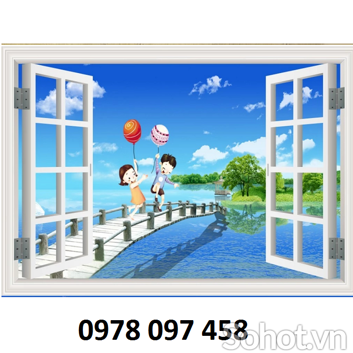 Tranh gạch 3D - phòng ngủ con