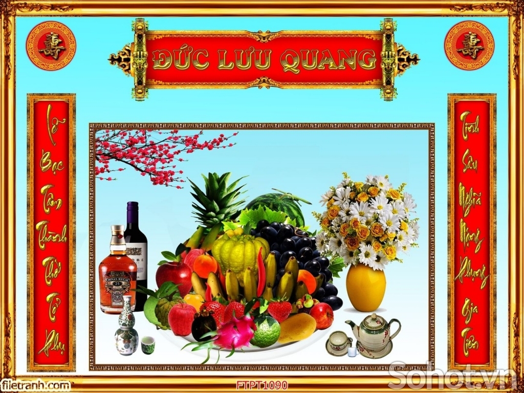 Tranh 3D- Tranh gạch phòng thờ