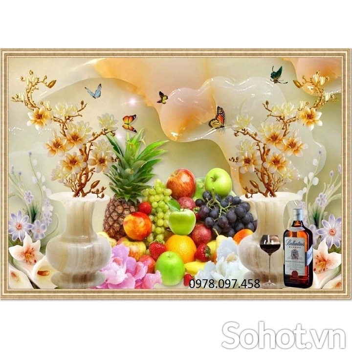 Tranh gạch phòng thờ