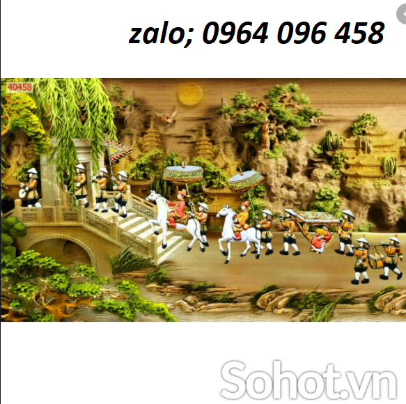 Tranh gạch 3d vinh quy bái tổ - NCVB8