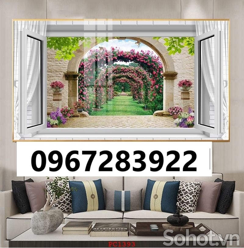Tranh gạch trang trí đẹp phong cảnh