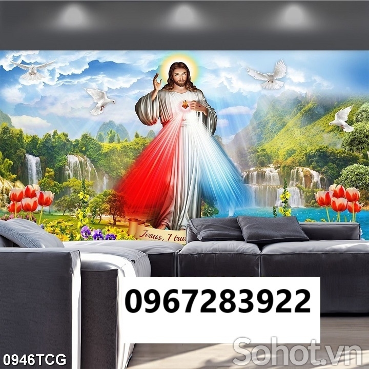 Tranh gạch 3d công giáo