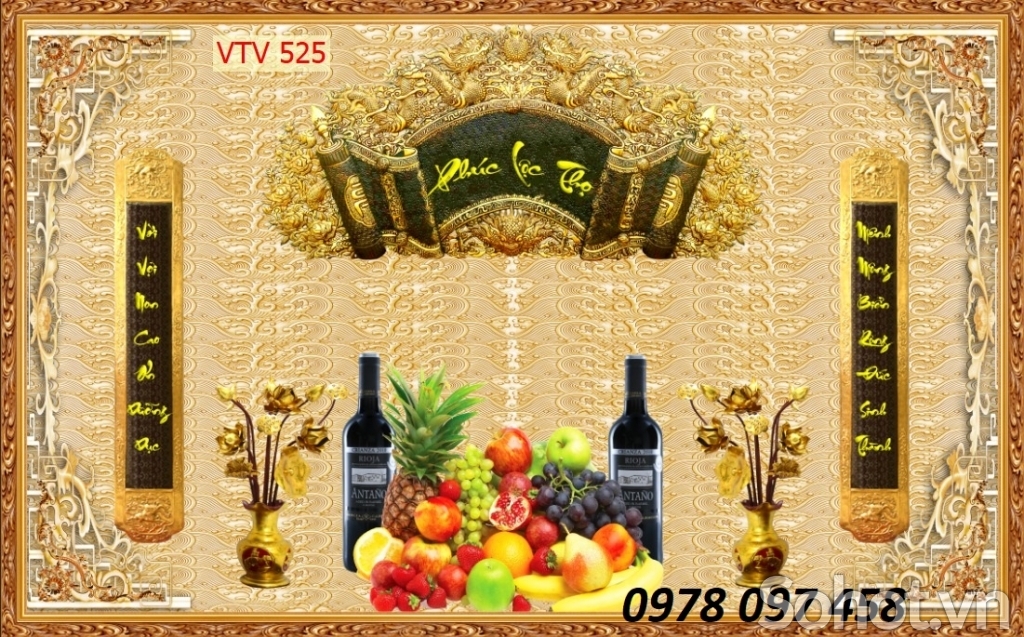 Tranh Đức Lưu Quang phòng thờ