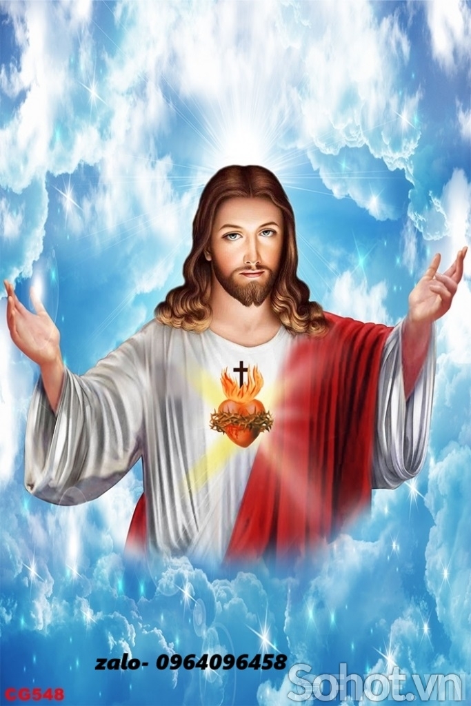 Tranh gạch 3d ốp tường tranh thiên chúa - SCV31