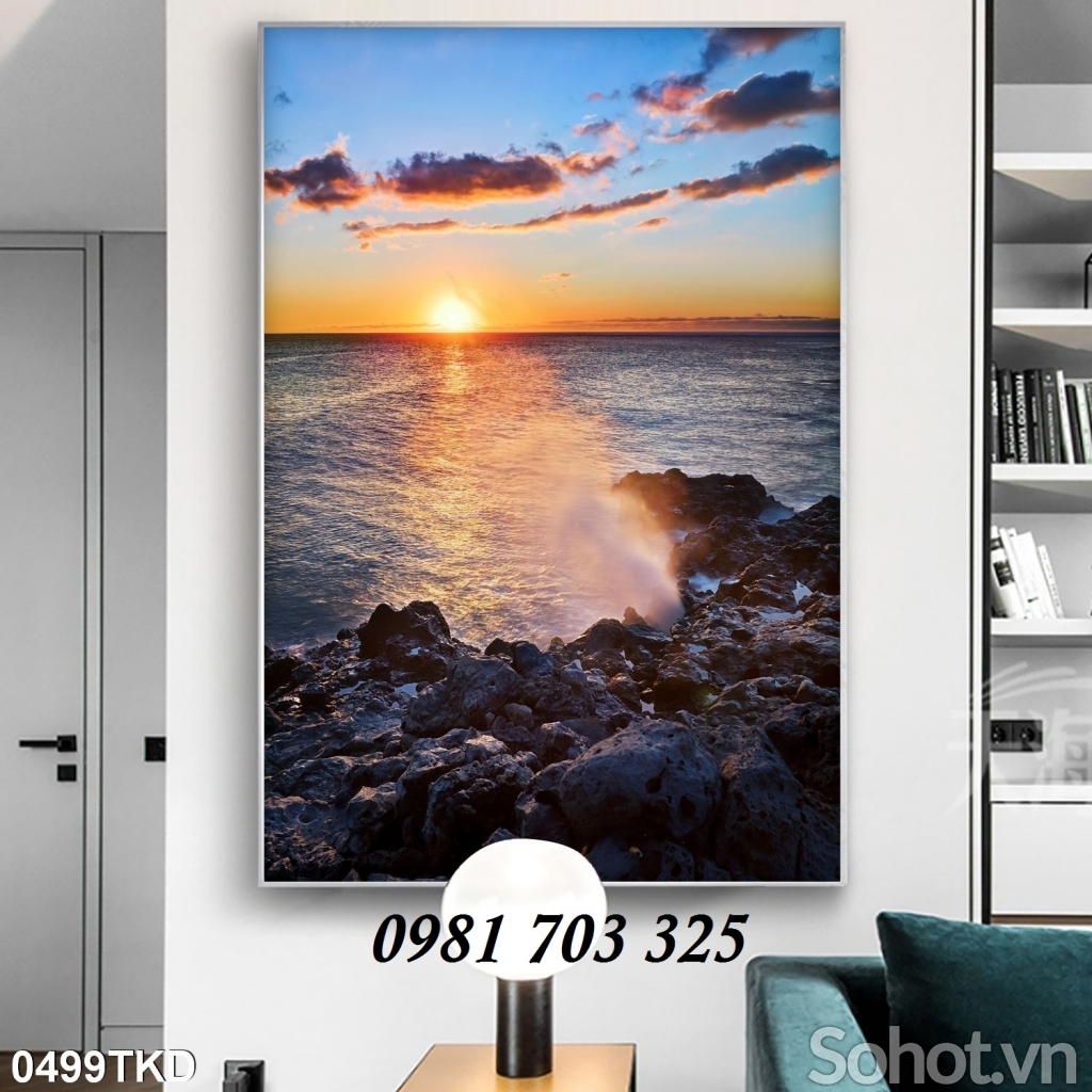 Tranh gạch khổ đứng- gạch men 3D ốp tường