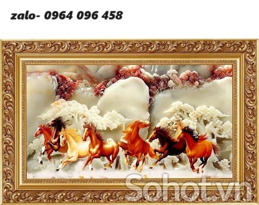 Tranh gạch 3d phong thủy mã đáo thành công - MN98