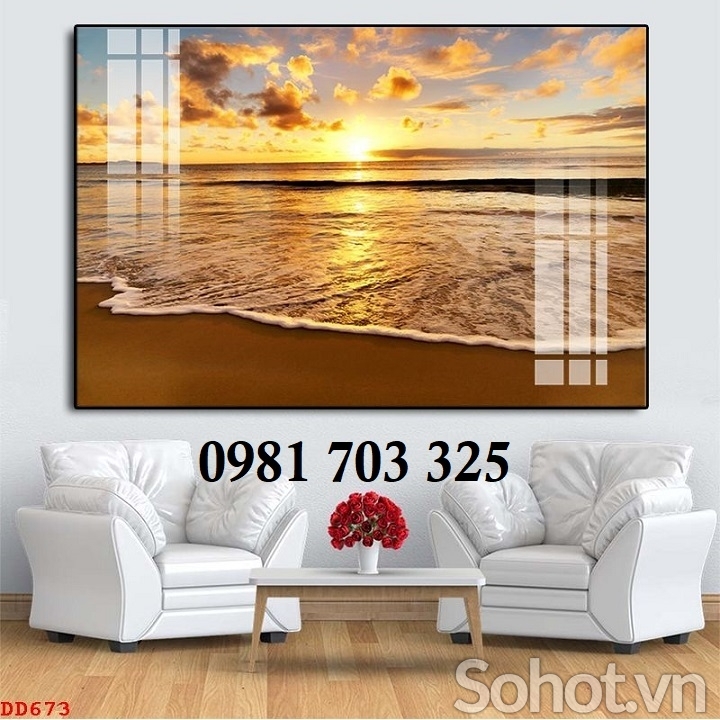 Gạch tranh 3D cảnh biển đẹp