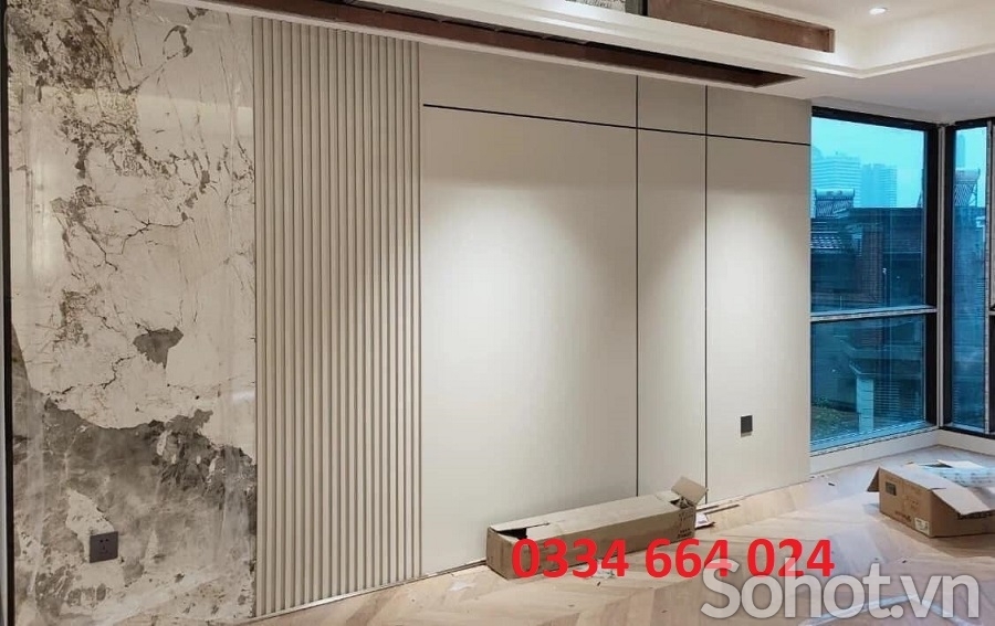 Tấm ốp tường hoàn thiện than tre Nhà máy+ vật tư