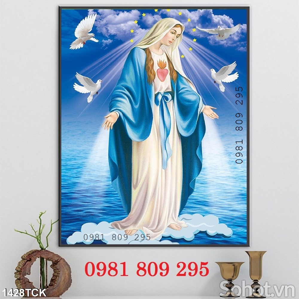 Gạch tranh Đức Mẹ , công giáo 3d