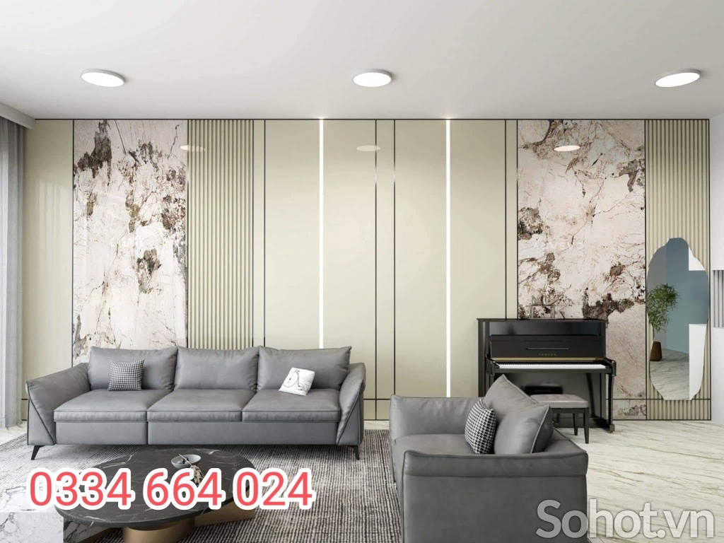 Ốp tường sợi than tre Bà Đình, Hà Nội