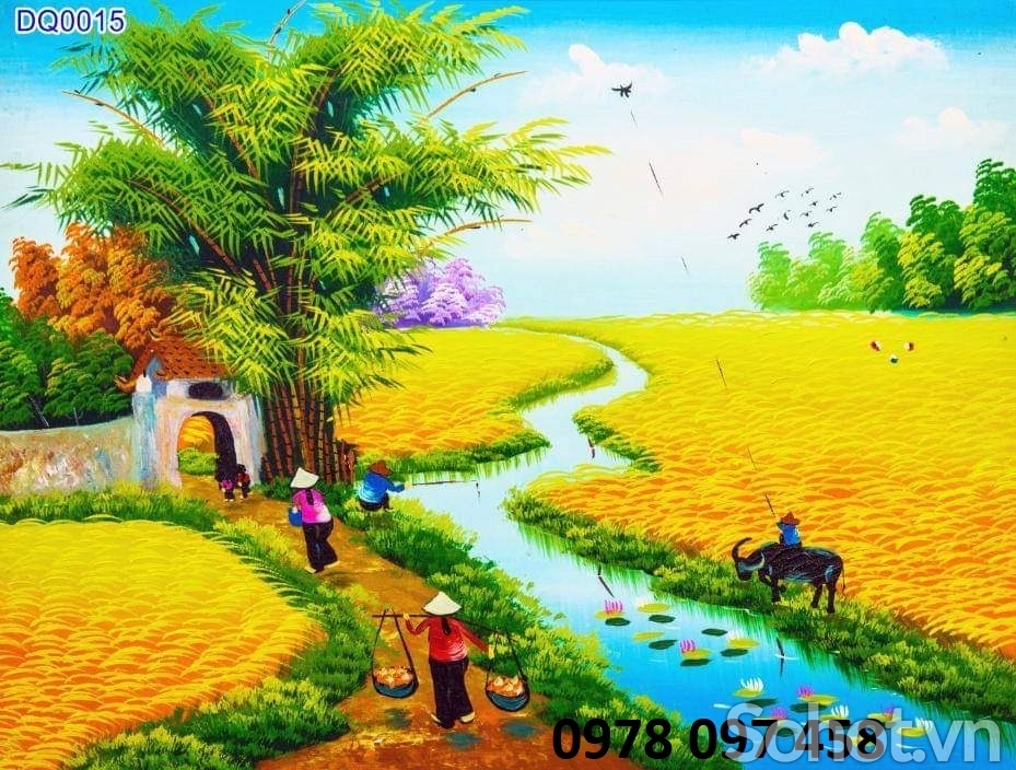 Bộ tranh phong cảnh quê hương Việt Nam tuyệt đẹp