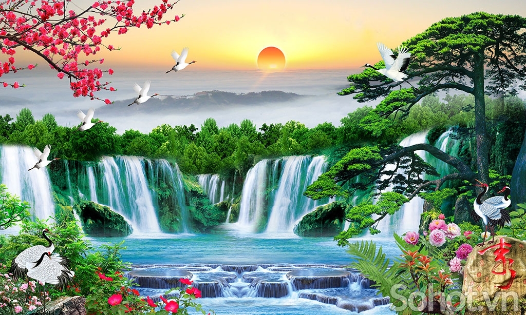 Tranh gạch 3d phong cảnh - DNVV53