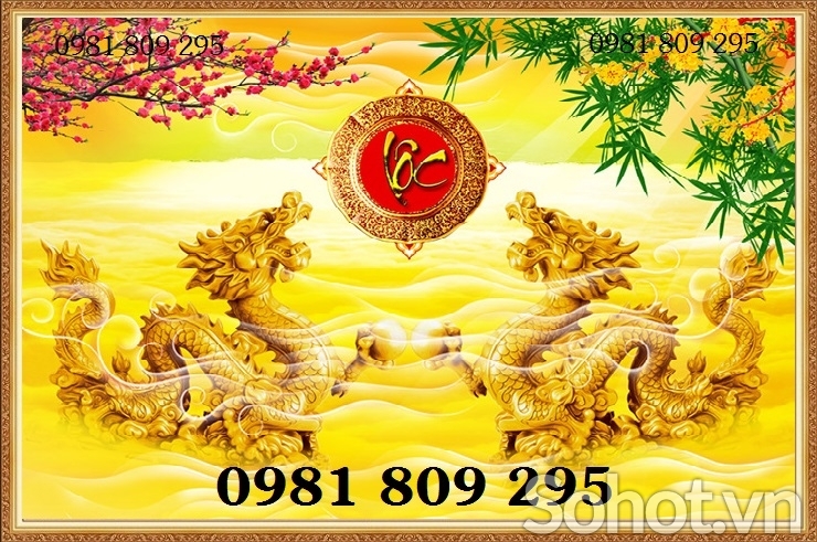 tranh rồng 3d phong thủy - gạch tranh 3d FGH76