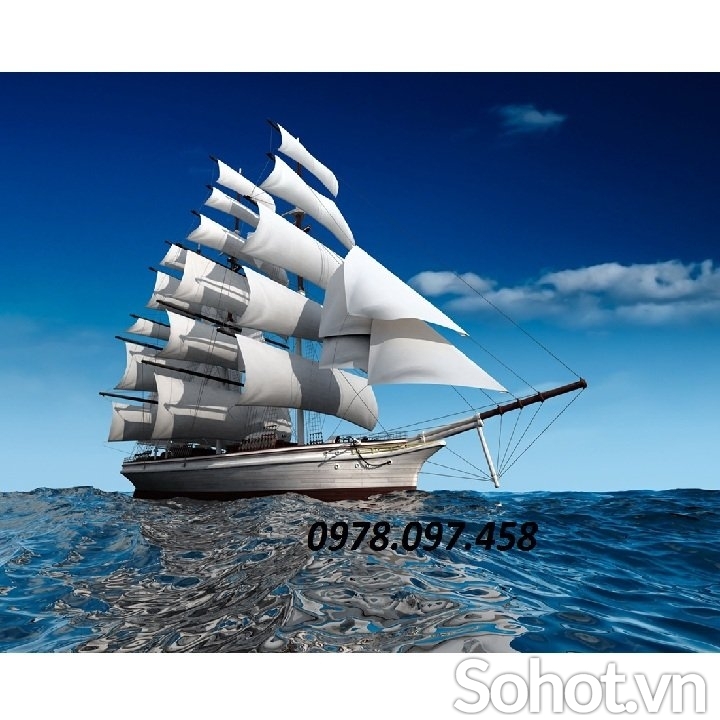 Gạch tranh thuyền buồm