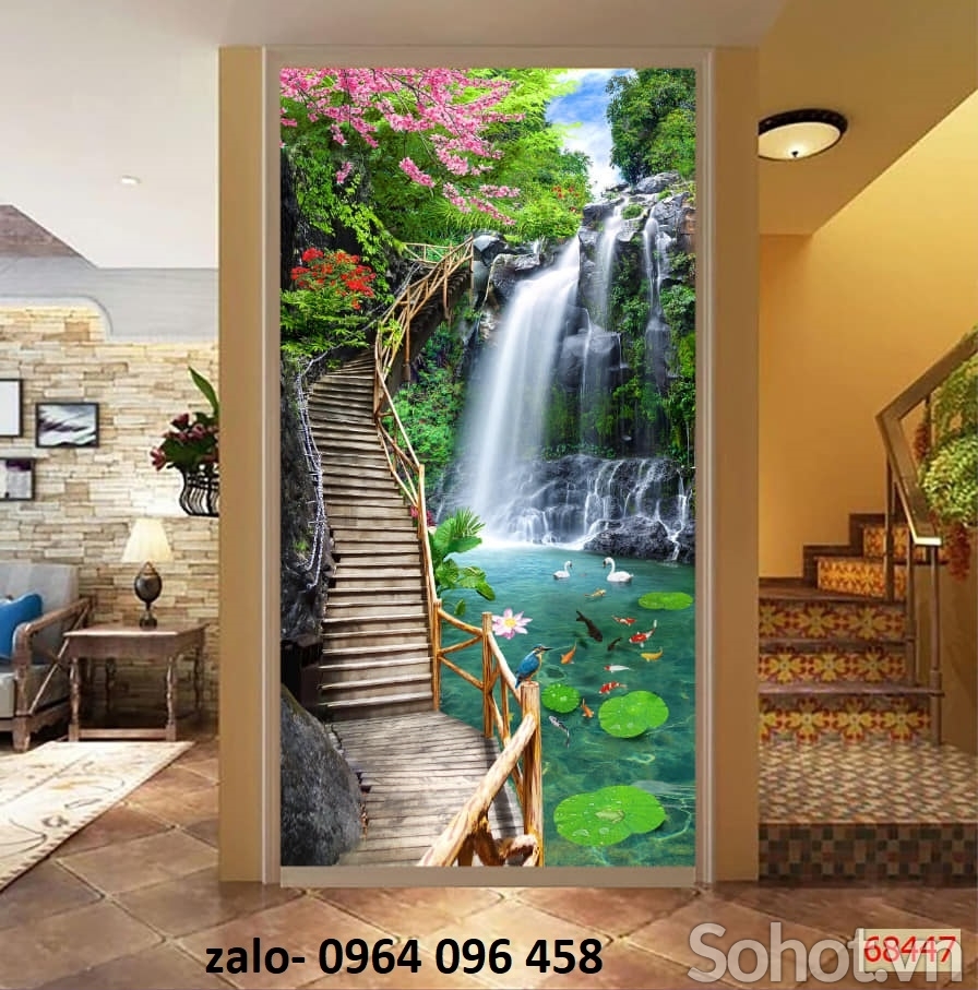 Tranh gạch 3d ốp tường mẫu mới - 053XC