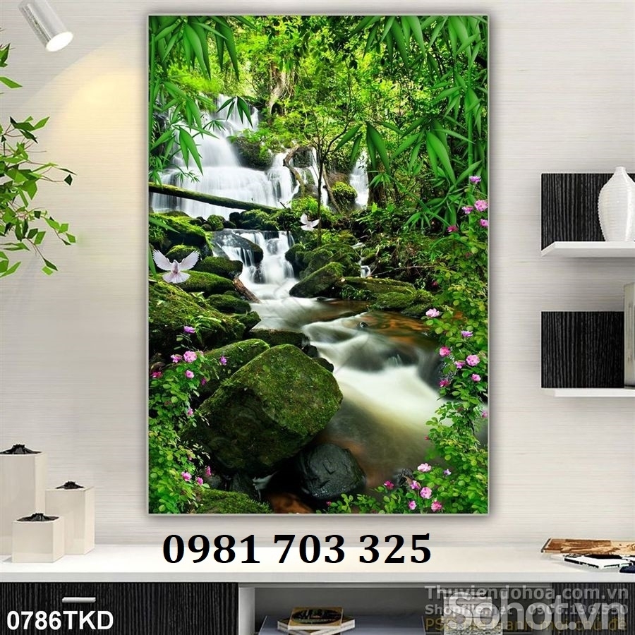 Gạch khổ đứng 3D đẹp