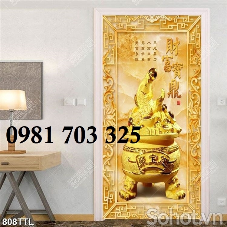 Tranh gạch 3d tài lộc