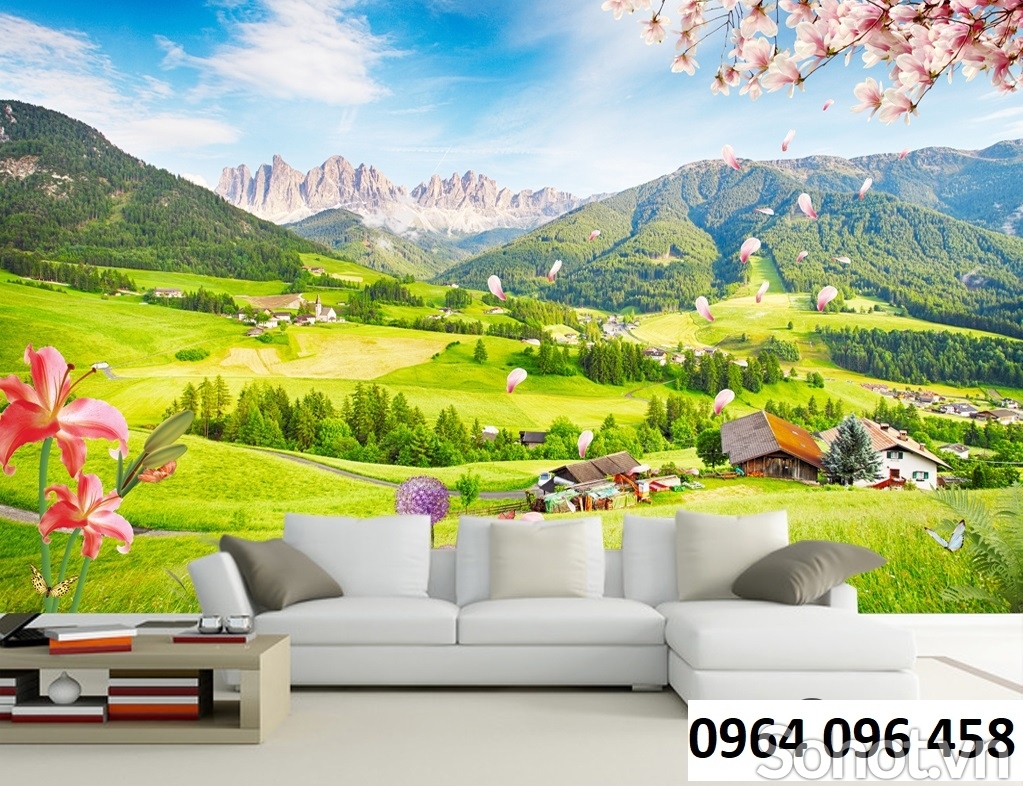 Gạch tranh 3d cảnh thiên nhiên 3d - 787XP
