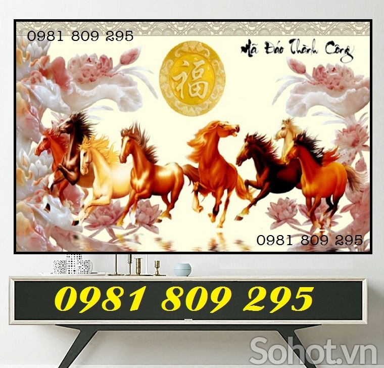 Tranh gạch mã đáo thành công GF834R