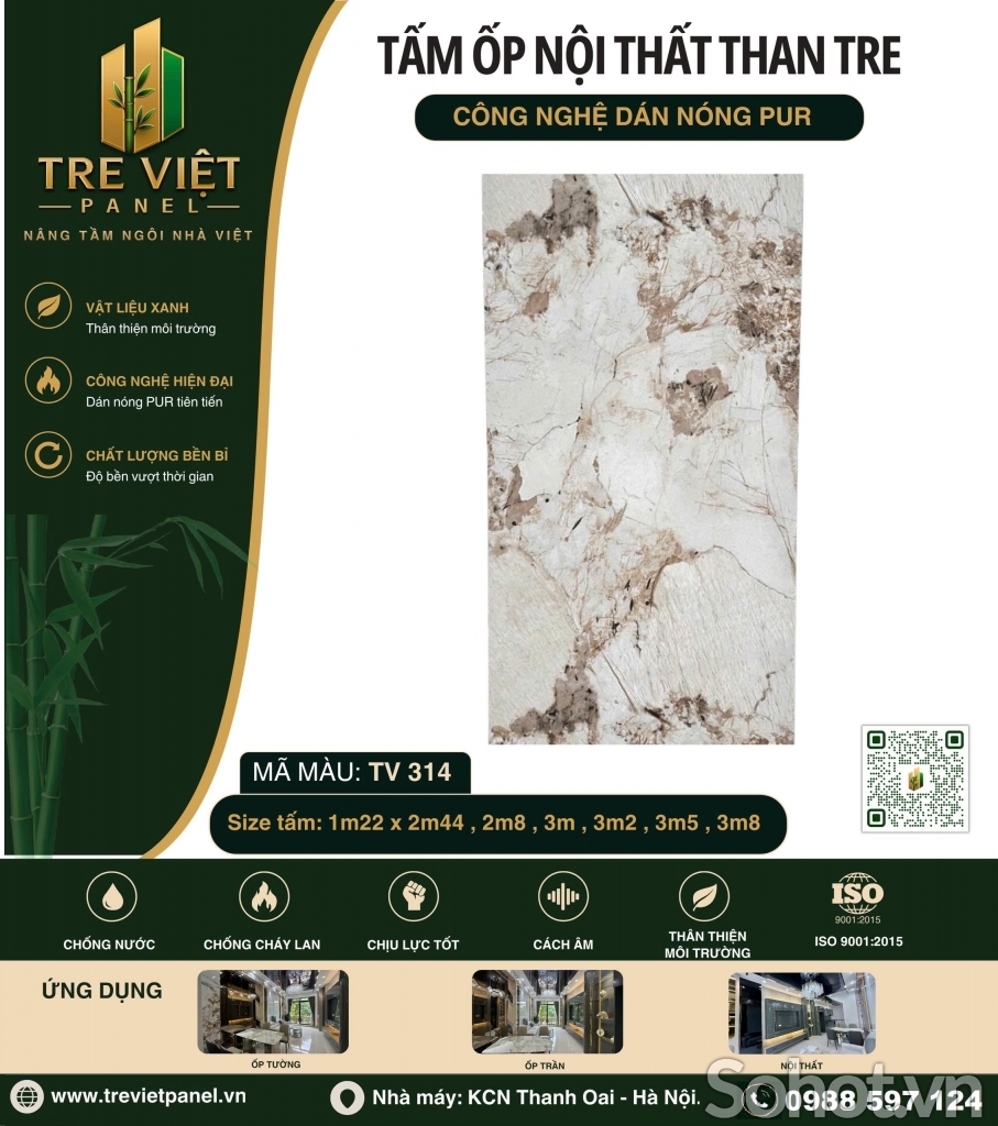 Nhà máy tấm than tre ốp tường