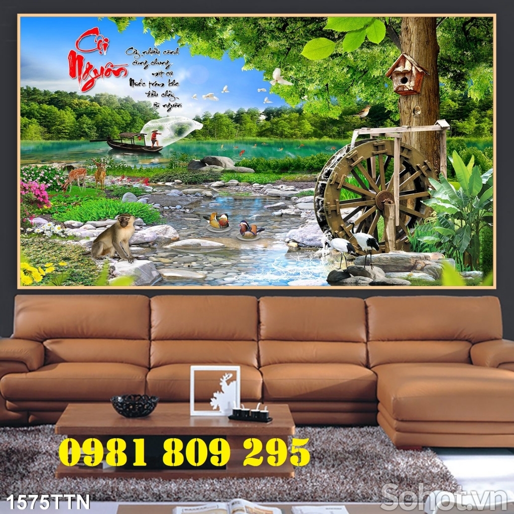 Gạch 3d phong cảnh , tranh gạch trang trí