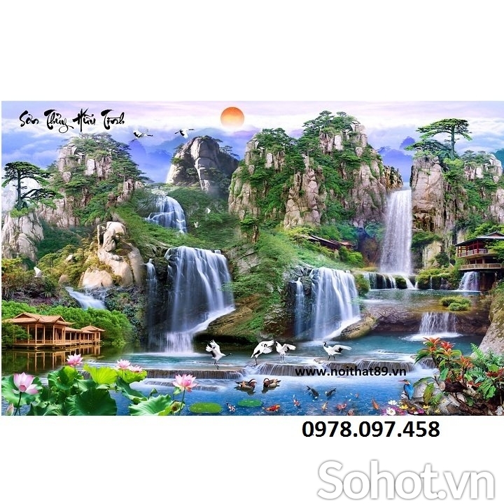 Gạch tranh 3D - tranh phong cảnh thiên nhiên