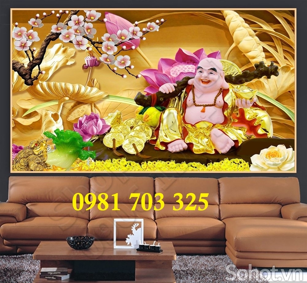 Tranh Phật di lặc, tranh gạch men