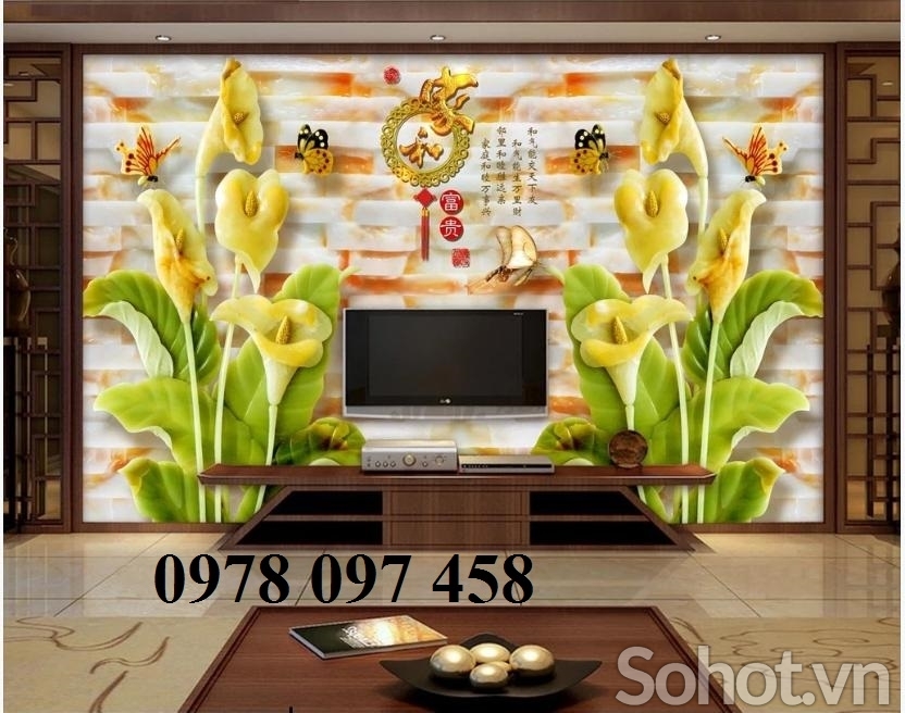 Gạch tranh vườn hoa