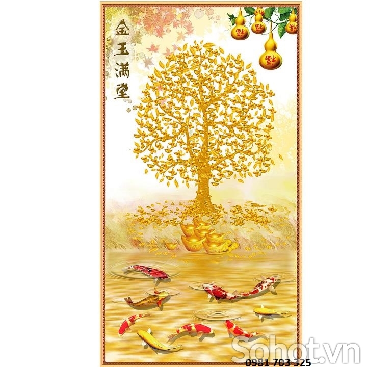 Tranh cây kim tiền