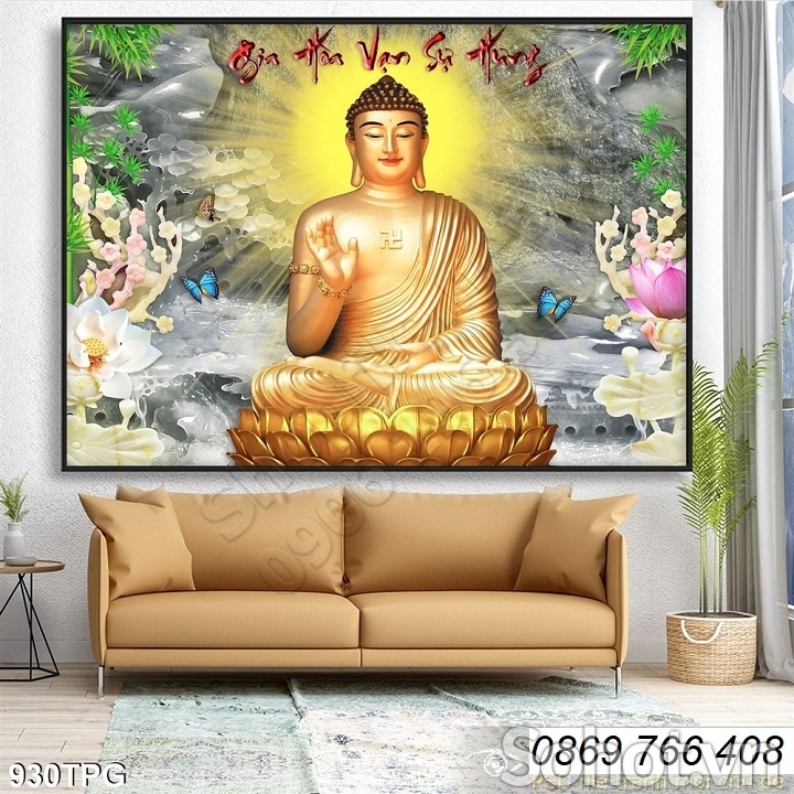 Gạch tranh Đức Phật treo tường