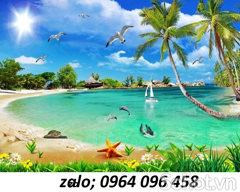 Tranh gạch 3d phong cảnh biển - BMC4