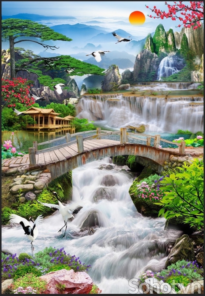 gạch 3d thác nước - CN78
