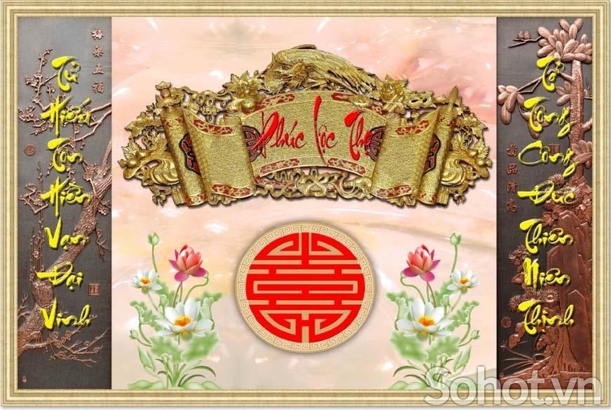 Gạch tranh 3 D - tranh phòng thờ