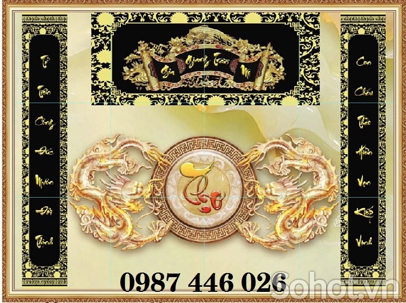 Gạch tranh phòng thờ, tranh ốp tường đẹp