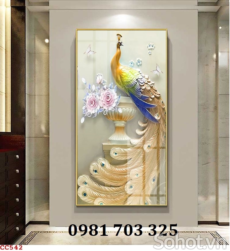Tranh gạch ốp phòng khách