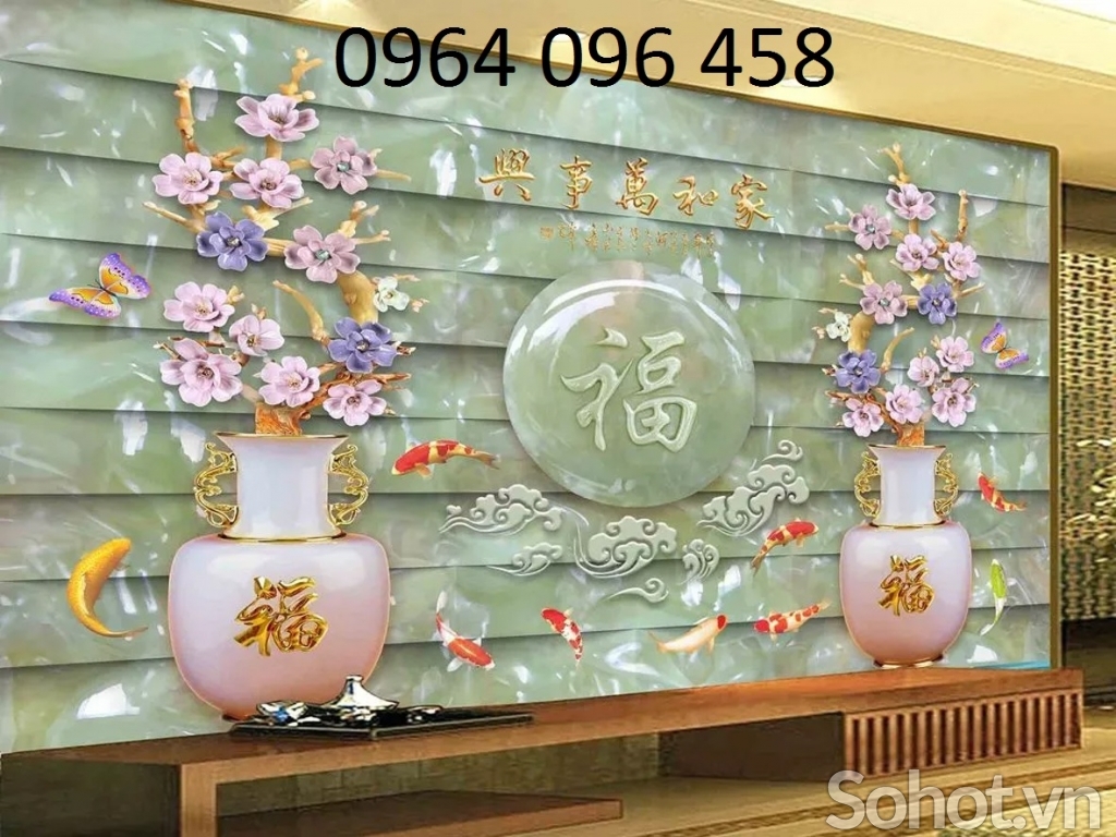 Tranh gạch ốp tường 3d phòng khách - 9099BN