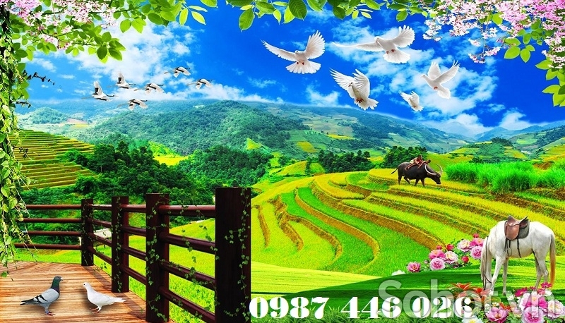 Tranh gạch men phong cảnh HP828