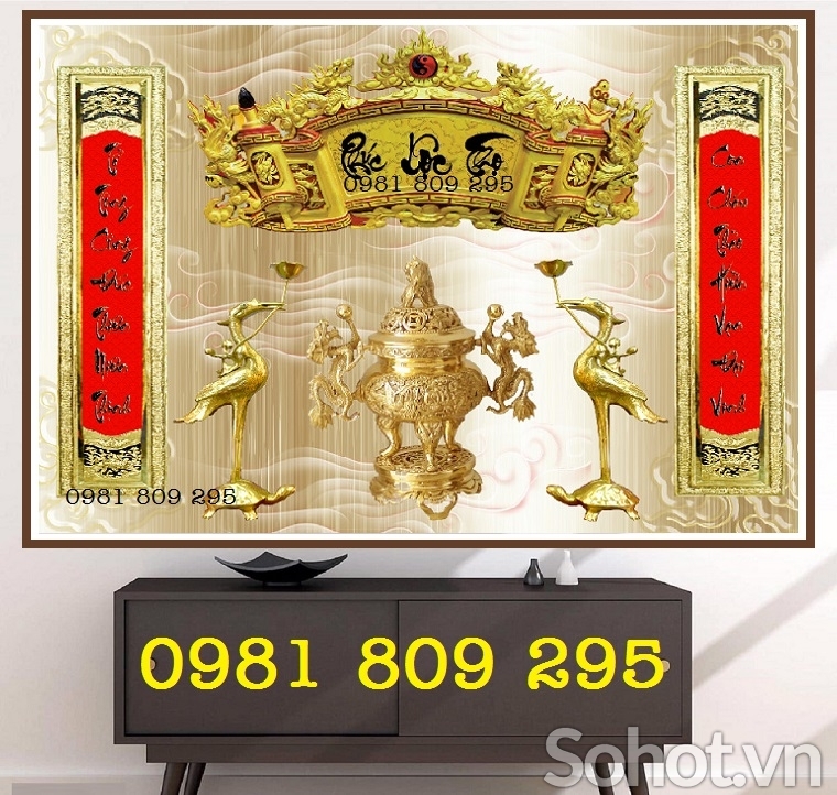 Gạch tranh ban thờ ốp tường H0896