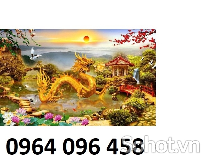 Tranh gạch 3d long lân quy phượng - SKH44