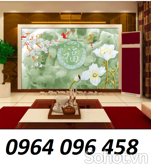 Tranh gạch bóng kính 3d - DVVB7