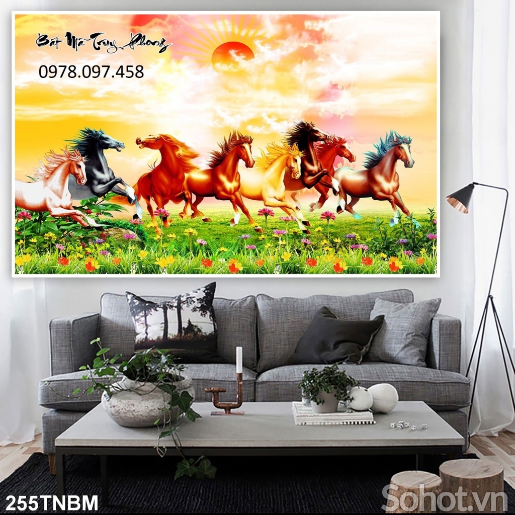 Tranh gạch mã đáo thành công 3d - 9999CP