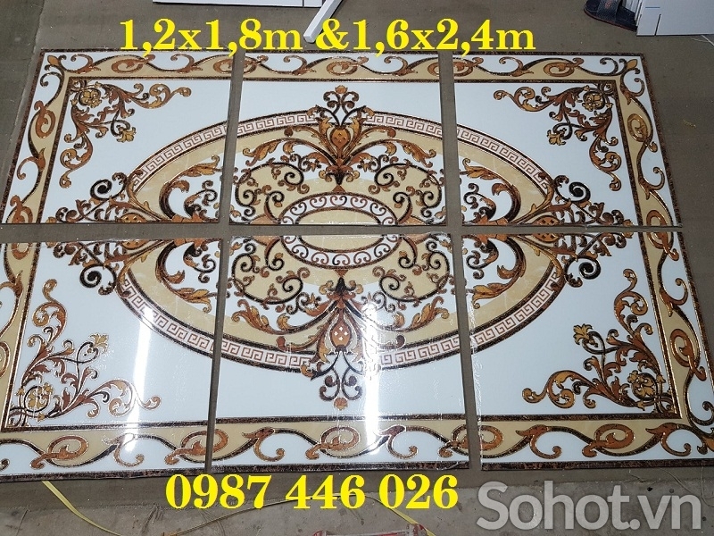 Gạch chiếu nghỉ thảm gạch đẹp phòng khách P8283