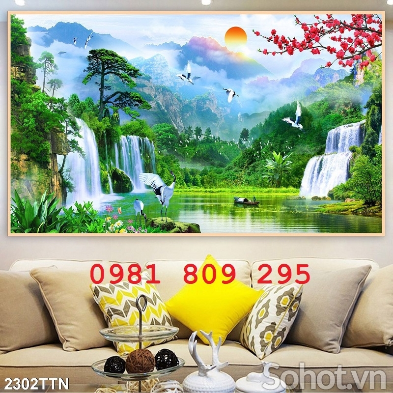 Gạch 3d phong cảnh , tranh cao cấp