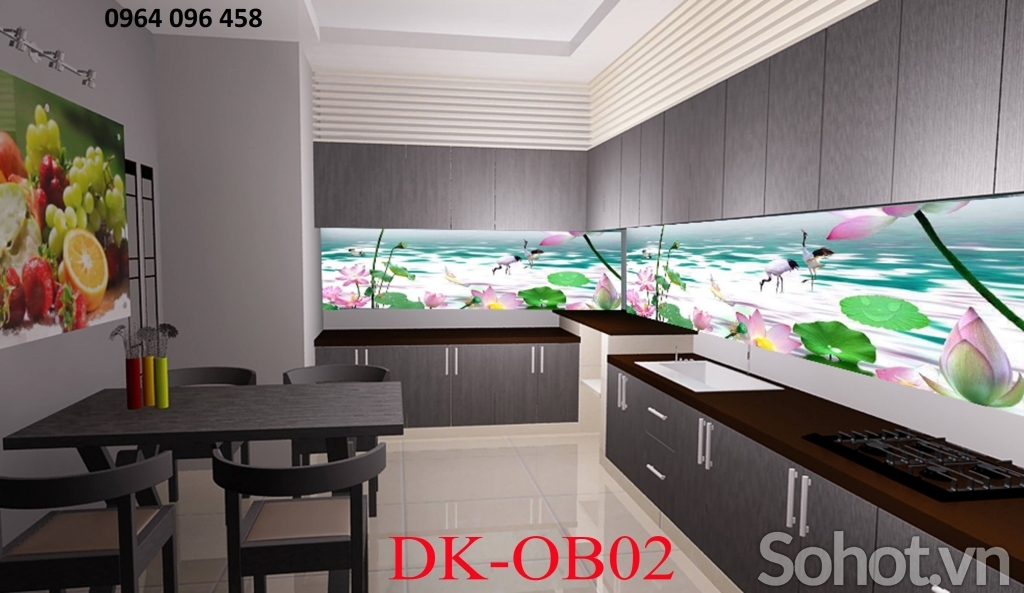 Tranh gạch 3d trang trí bếp - HDCX55