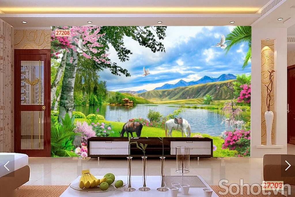Tranh gạch 3d phong cảnh đẹp - XBV775