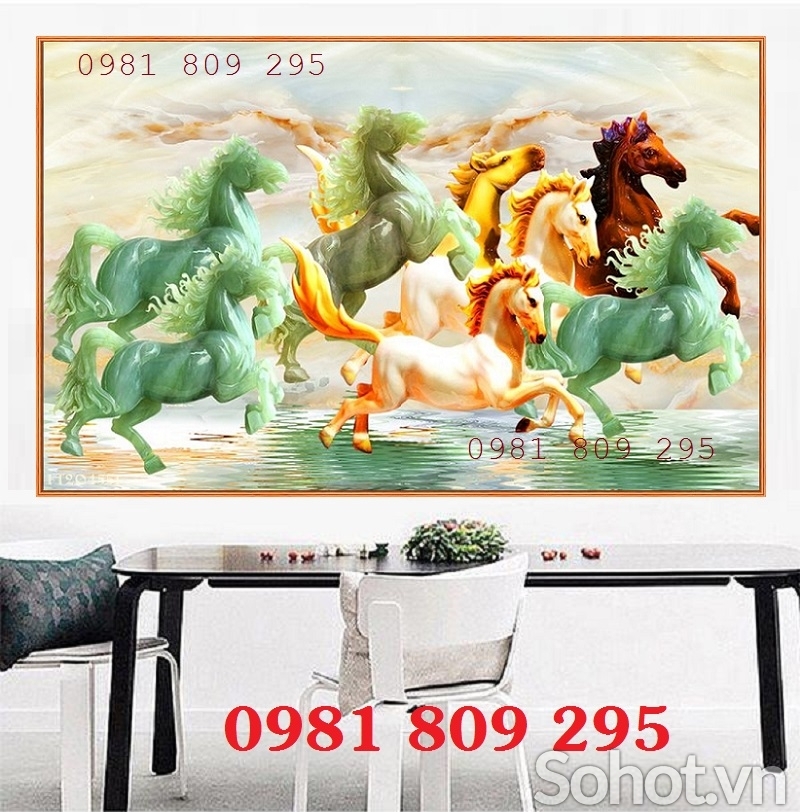 Tranh gạch ngựa sứ ngọc