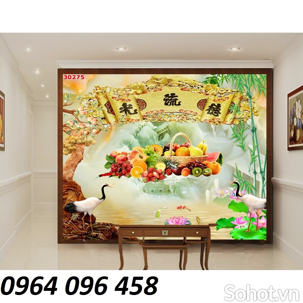 Tranh gạch 3d phong thủy phòng thờ - SX52