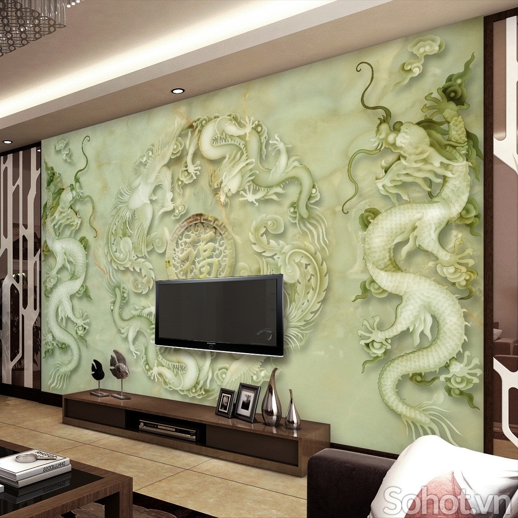 tranh rồng 3d phong thủy - VML9