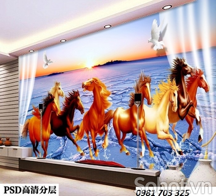 Tranh gạch mã đáo thành công