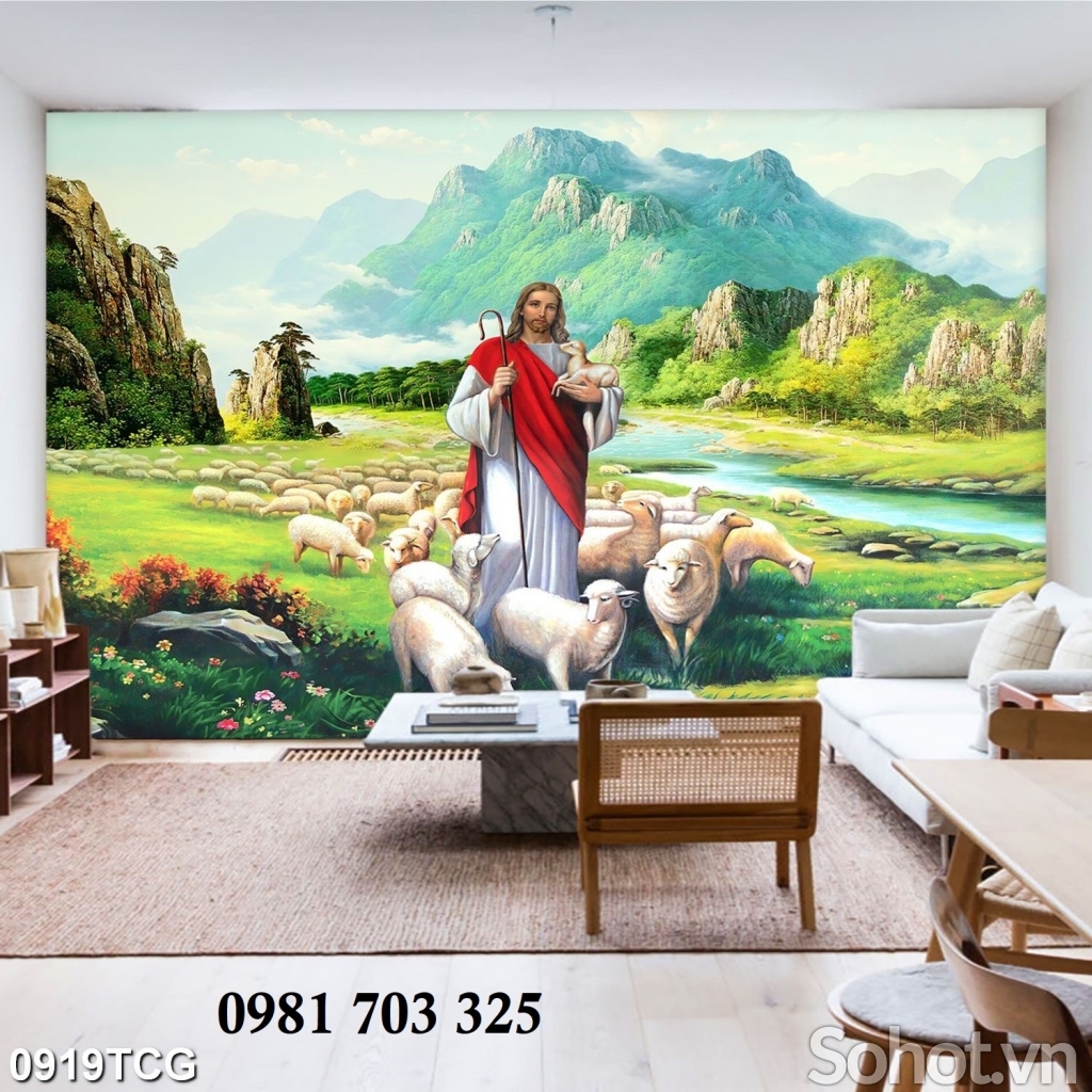 Gạch tranh công giáo 3D